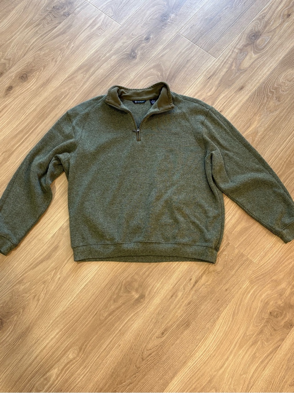 Pro Tour Men’s XL Olive Green 1/4 Zip Pullover Sweater